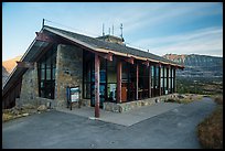 Logan Pass visitor center. Glacier National Park, Montana, USA.