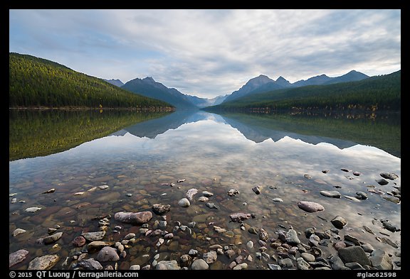 Bowman Lake. Glacier National Park (color)