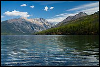 Kintla Lake with ripples. Glacier National Park ( color)