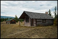 Historic cabins. Glacier National Park ( color)