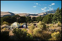 Pinyon Flats campground. Great Sand Dunes National Park and Preserve ( color)