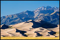 Star Dune and Sangre de Cristo Range, afternoon. Great Sand Dunes National Park and Preserve ( color)