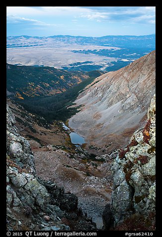 Medano Lakes from Mount Herard. Great Sand Dunes National Park and Preserve (color)
