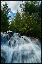 Waterfall,  Laurence S. Rockefeller Preserve. Grand Teton National Park ( color)