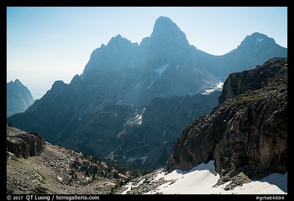 Grand Teton from the west. Grand Teton National Park (color)