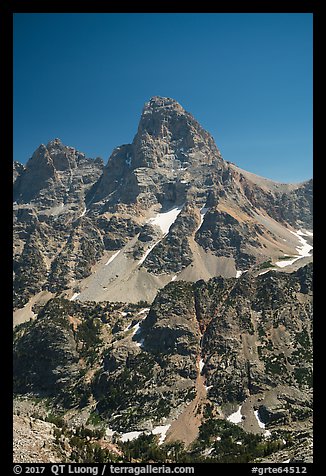 Grand Teton from the west. Grand Teton National Park (color)