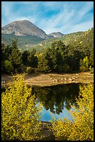 Copeland Lake in autumn. Rocky Mountain National Park ( color)
