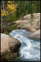 Brink of Alberta Falls. Rocky Mountain National Park ( color)