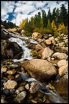 Alluvial Fan cascades. Rocky Mountain National Park ( color)