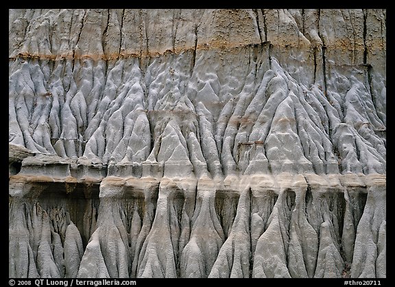 Erosion formations. Theodore Roosevelt National Park, North Dakota, USA.