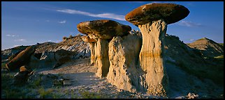 Caprock formations. Theodore Roosevelt National Park (Panoramic color)