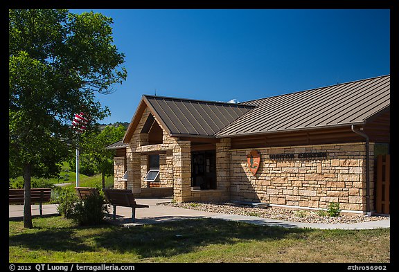 North Unit Visitor Center. Theodore Roosevelt National Park (color)