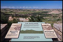 Interpretive sign, Painted Canyon. Theodore Roosevelt National Park ( color)