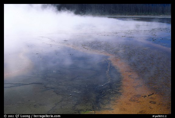 Great prismatic springs, Midway geyser basin. Yellowstone National Park