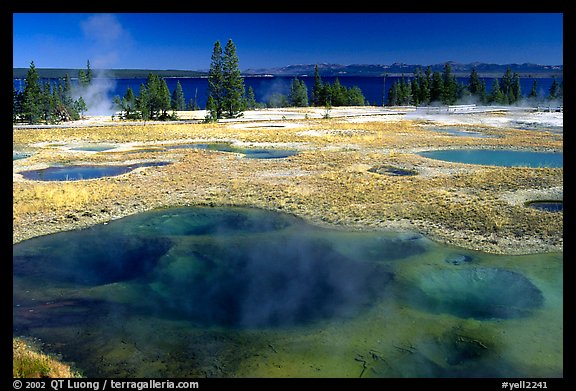 West Thumb Geyser Basin. Yellowstone National Park (color)