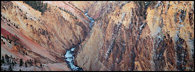 Grand Canyon of Yellowstone. Yellowstone National Park (Panoramic color)