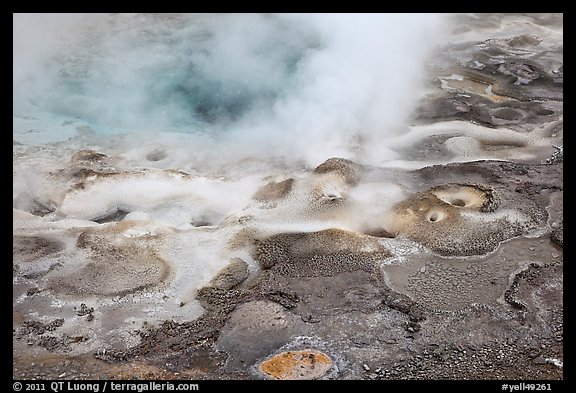 Hot springs detail. Yellowstone National Park (color)