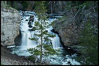Firehole Falls in Firehole Canyon. Yellowstone National Park ( color)