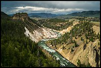 Yellowstone River. Yellowstone National Park ( color)