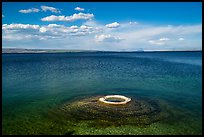 Fishing Cone and Yellowstone Lake. Yellowstone National Park ( color)