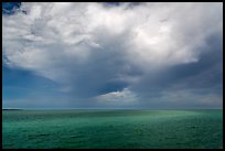 Storm cloud over ocean. Biscayne National Park ( color)