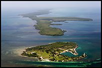 Aerial view of Boca Chita Key and Sands Key. Biscayne National Park ( color)