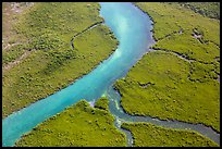 Aerial view of Hurricane Creek. Biscayne National Park ( color)