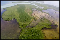 Aerial view of Totten Key and Jones Lagoon. Biscayne National Park ( color)