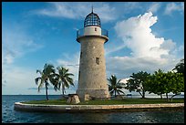 Ornemental lighthouse and cannon, Boca Chita Key. Biscayne National Park ( color)