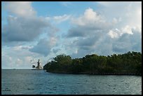 Vegetation and lighthouse, Boca Chita Key. Biscayne National Park ( color)