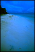 Beach at dusk. Dry Tortugas National Park, Florida, USA.