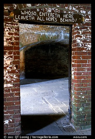 Cell of Dr Mudd. Dry Tortugas National Park, Florida, USA.