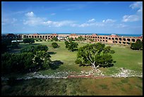 Parade grounds of Fort Jefferson. Dry Tortugas National Park ( color)