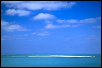 Hospital Key barely emerging from Ocean. Dry Tortugas National Park ( color)