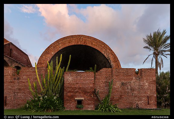 Powder magazine at sunset. Dry Tortugas National Park (color)