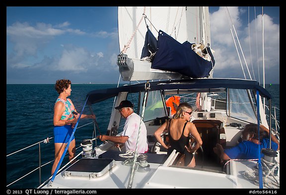 Sailing in the Gulf. Dry Tortugas National Park (color)