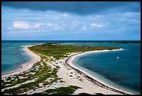 Bush Key connected to Garden Key by sand bar in 2013. Dry Tortugas National Park ( color)
