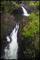 Oheo stream double falls. Haleakala National Park ( color)