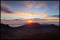 Sun rising, Haleakala Crater. Haleakala National Park ( color)