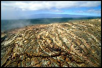 Unstable lava crust on Mauna Ulu crater. Hawaii Volcanoes National Park ( color)