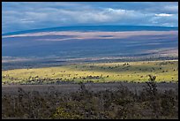 Layered landscape, Mauna Loa. Hawaii Volcanoes National Park ( color)