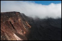Approaching clouds from Mauna Loa summit. Hawaii Volcanoes National Park ( color)