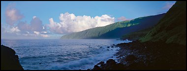 Coastline, Tau Island. National Park of American Samoa (Panoramic color)