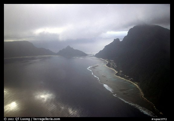 Aerial view of Ofu and Olosega Islands. National Park of American Samoa (color)