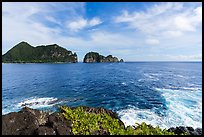 Pola Island from Sauma Point. National Park of American Samoa ( color)