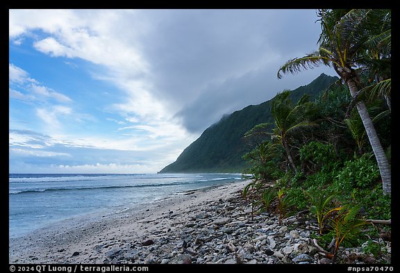 East end of Ofu Beach. National Park of American Samoa