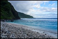 Coral rubble at east end of Ofu Beach. National Park of American Samoa ( color)