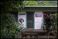 Vacant Ofu Ranger Station Visitor Center facade. National Park of American Samoa ( color)
