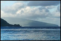 Tau Island from Ofu Beach, afternoon. National Park of American Samoa ( color)