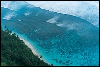 Ofu South Beach Reefs from above. National Park of American Samoa ( color)